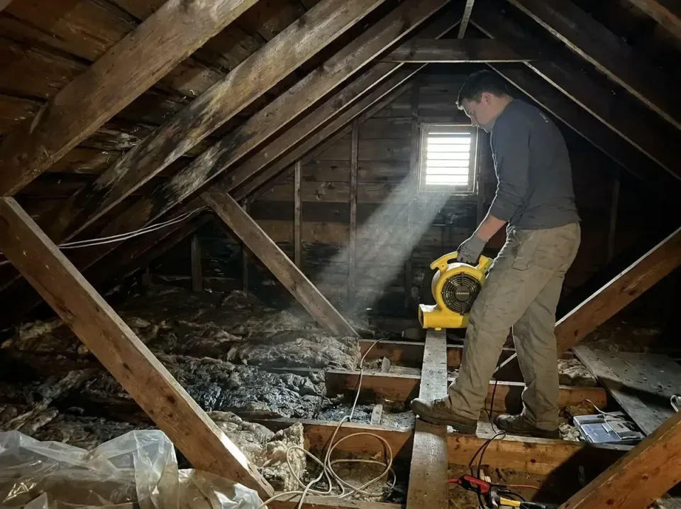 attic-water-damage-drying-proc-007 — frequently asked questions, Emergency Water Extraction & 24/7 Flood Response in Chatfie…